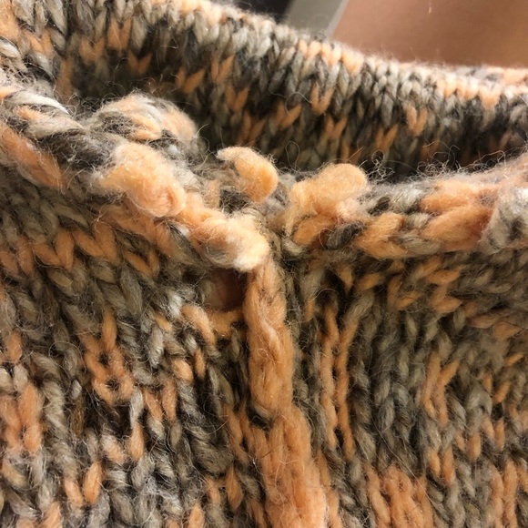 Aritzia/shawl collar cardigan/sweater/peach/chunky - Picture 5 of 6